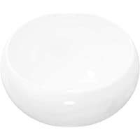 vidaXL Lavabo Redondo Moderno de Cerámica Blanco Lavamanos Cuarto de Baño Aseo